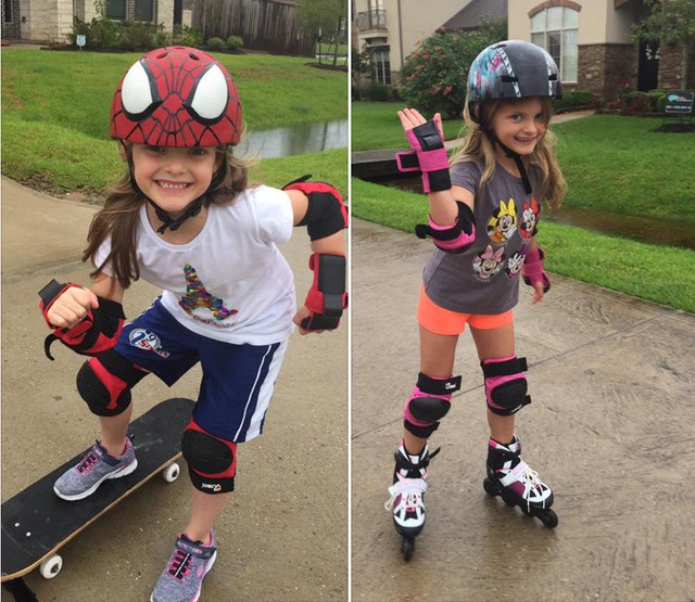 Gretchen's girls take advantage of some outside time after the storm!