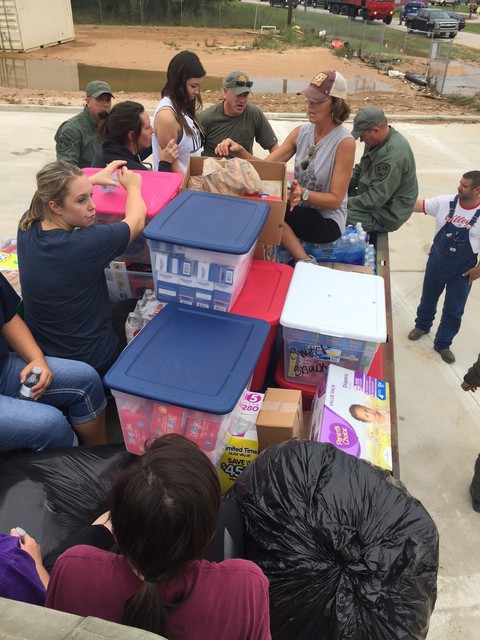   We felt blessed to work alongside the Texas Rangers and such a great group of volunteers!